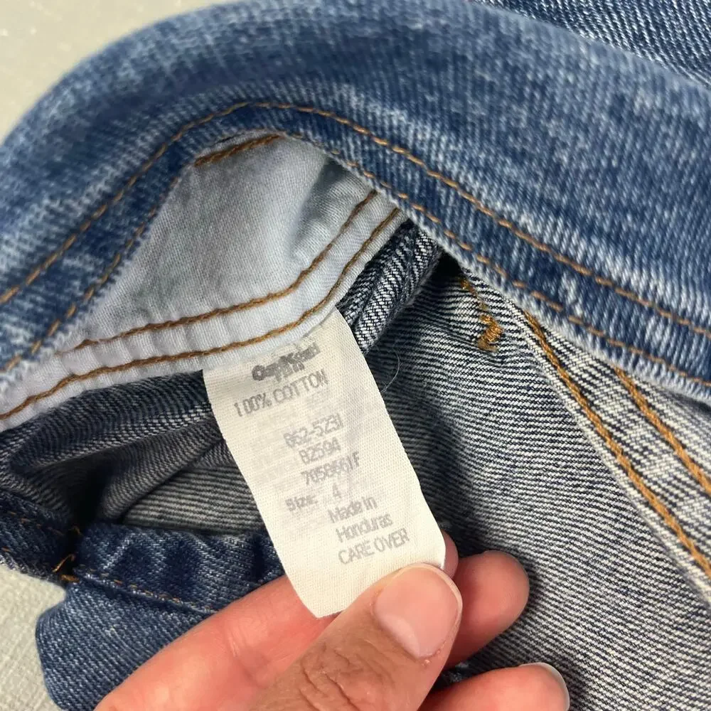 Vintage OshKosh B'gosh Blue Jean Overalls 4T